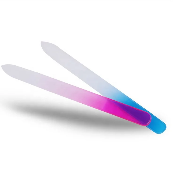  Двухсторонний инструмент для полировки ногтей на заказ мягкий сенсорный стеклянный 180 зернистый пилка