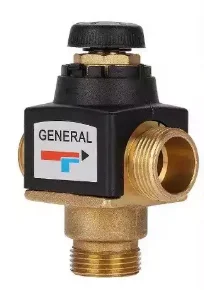 Brass three-way water temperature regulating valve solar thermostatic mixing valve 1 - 499 sets