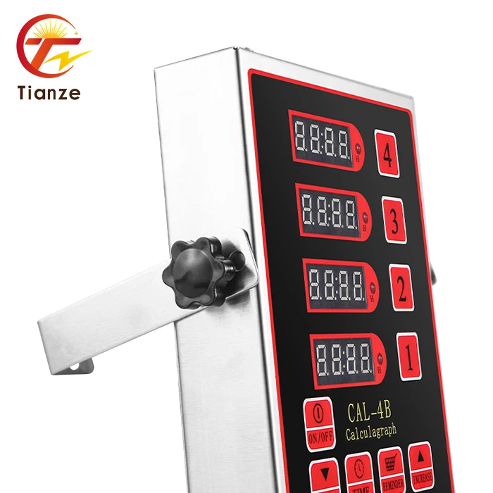 Commercial Kitchen Timer Reminder 4-Channel Stopwatch with New Calculagraph Multi-Channel Testing Equipment