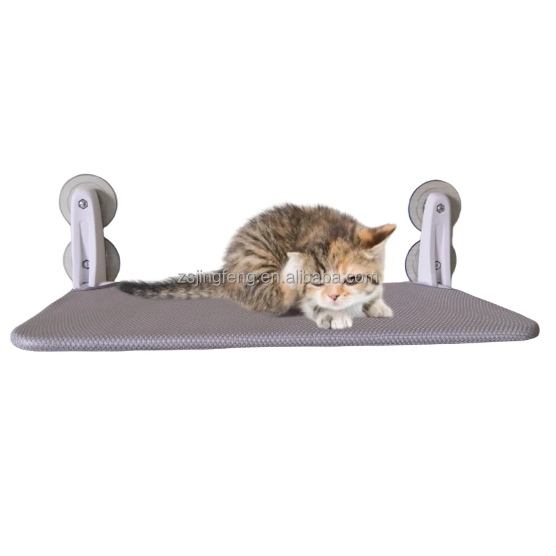 Cat Hammock Perch Window Seat Bed Indoor Shelf Lounger Sill Ledge Foldable Kitten Cordless No Drilling