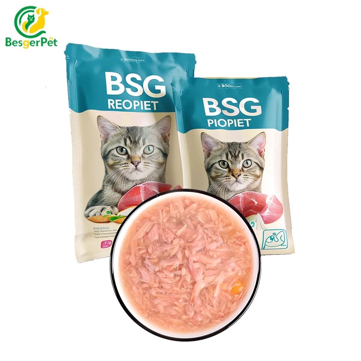 Halal Certified Pet Food Factory Low Price Lamb flavored Cat Treats Pet Snacks Wet Cat Food Pouches