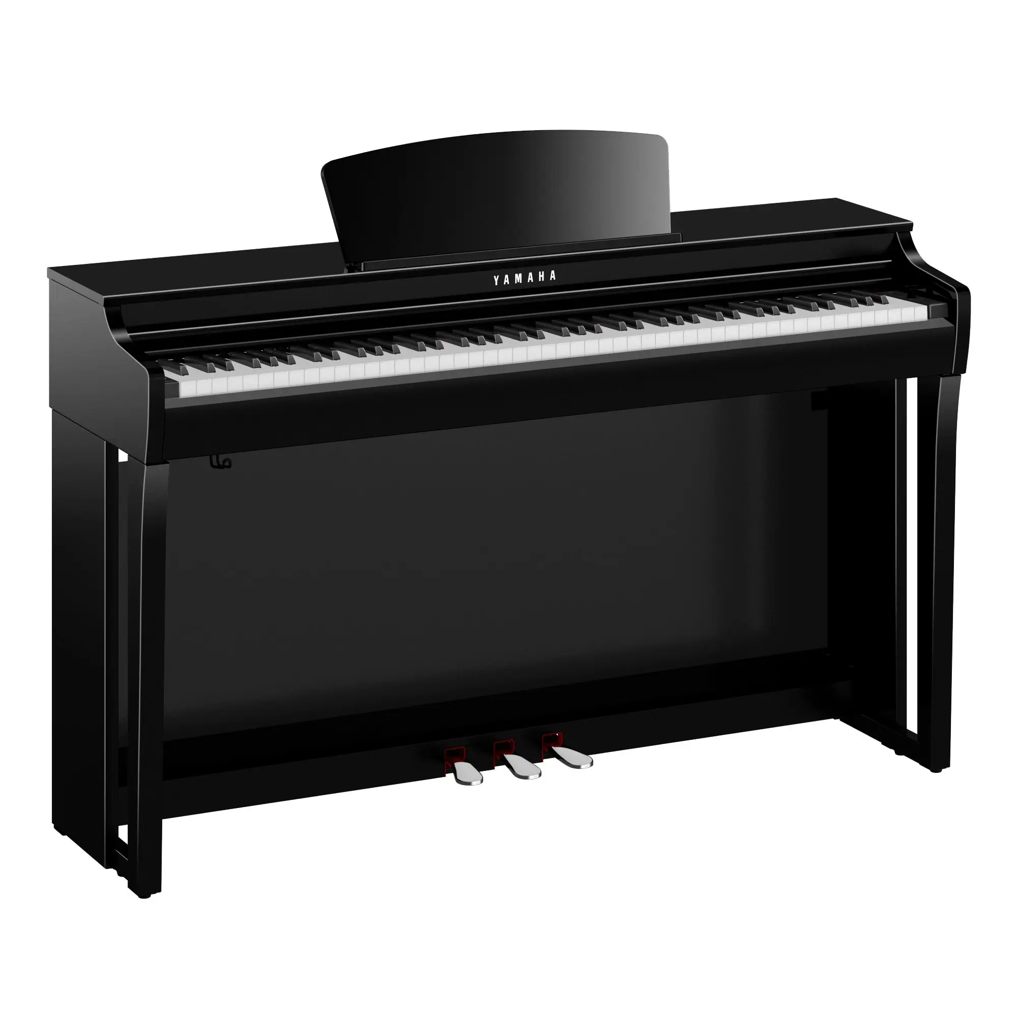Yamahis полированное Эбеновое вертикальное пианино CLP-725PE 88-клавишное интеллектуальное цифровое