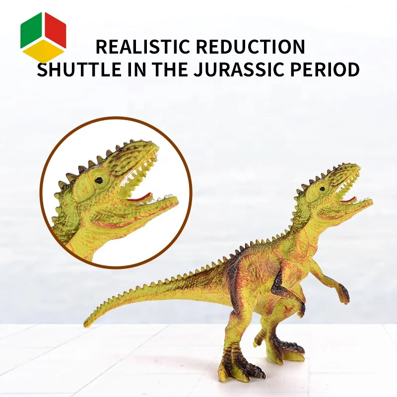  QS Toys 45 PCS Dinosaur Toy Set Animal Model Figure PVC Simulation Dino Egg Solid Hard Rex Saichania