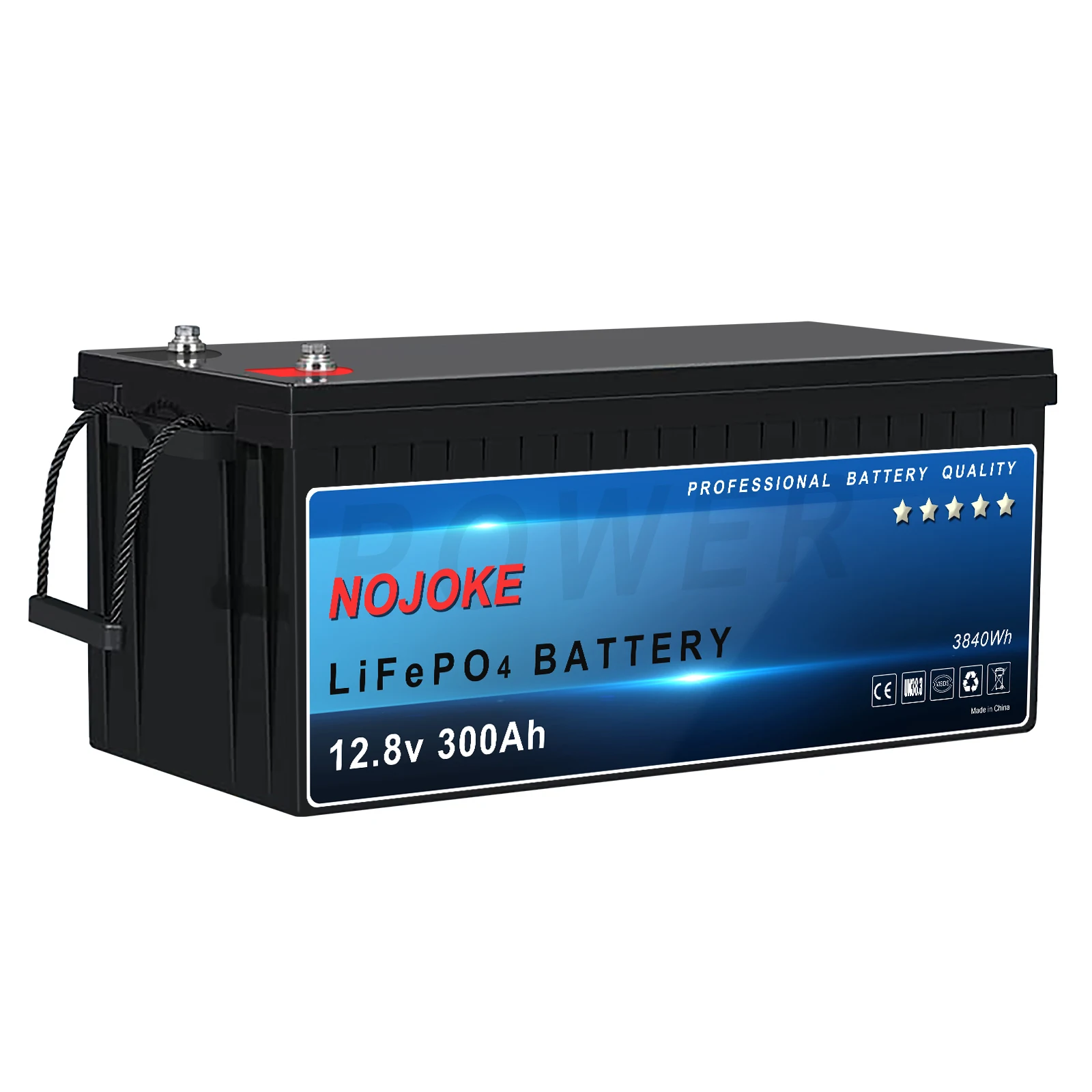 Large Lifepo4 12v Lithium Iron Phosphate Battery for Solar Street Lights Solar Energy Storage UPS Power Supply RV us local stock