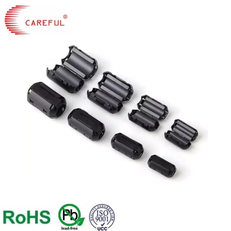 SCR90A Hot sale 20pcs free samples snap Careful direct sale SCRC type cable ferrite split core EMI soft clamp core