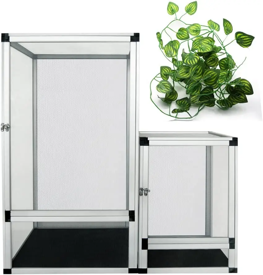 Chameleon aluminum alloy cage  breathable reptile  terrarium  durable and does not rus