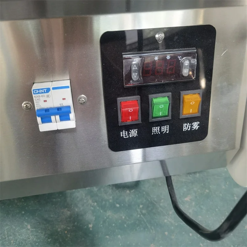 12/14/16/18 Pans OEM Ice Cream Display Popsicle Freezer Showcase Glass Door Gelato Display Case With 1/3 GN Pans