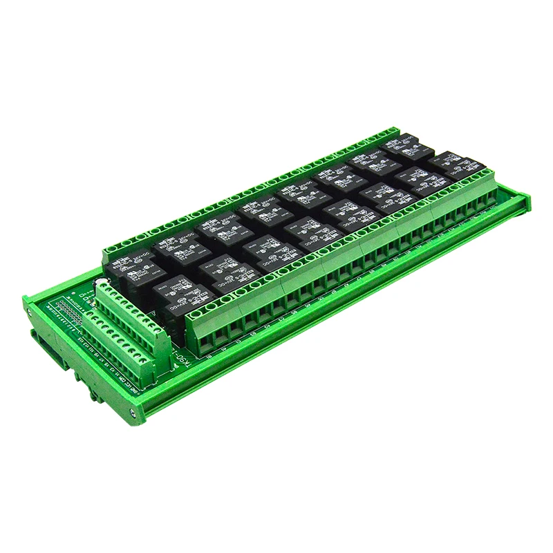 16 channel control relay module 30A with optocoupler isolation PLC high power output amplifier board 3.3v-5vdc 12v-24vdc
