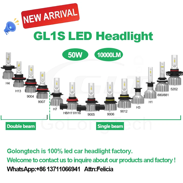 Golongtech 55W Cars for Car Motorcycle Projector mini bi H8 Drl Led Fog/Driving Lights Fog Light