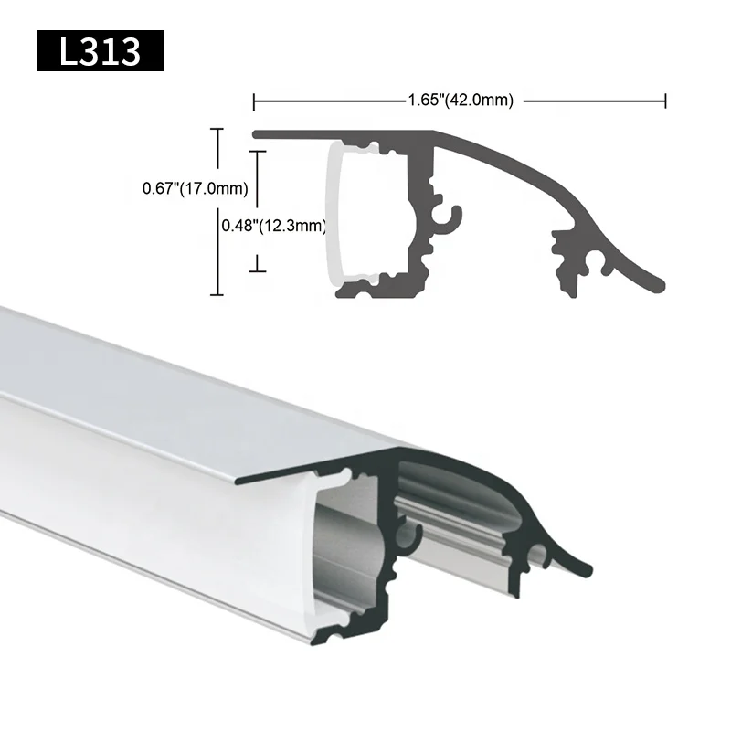 For Ceiling strip Light Bar Lighting Black Alu profil Channel Recessed Drywall Plaster Gypsum In Aluminium Led Profile