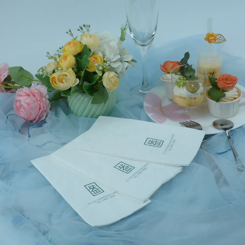 Ultra soft White Paper Napkins for daily Use Disposable Lunch Napkins for Kitchen Table Biodegradable Luncheon Napkins