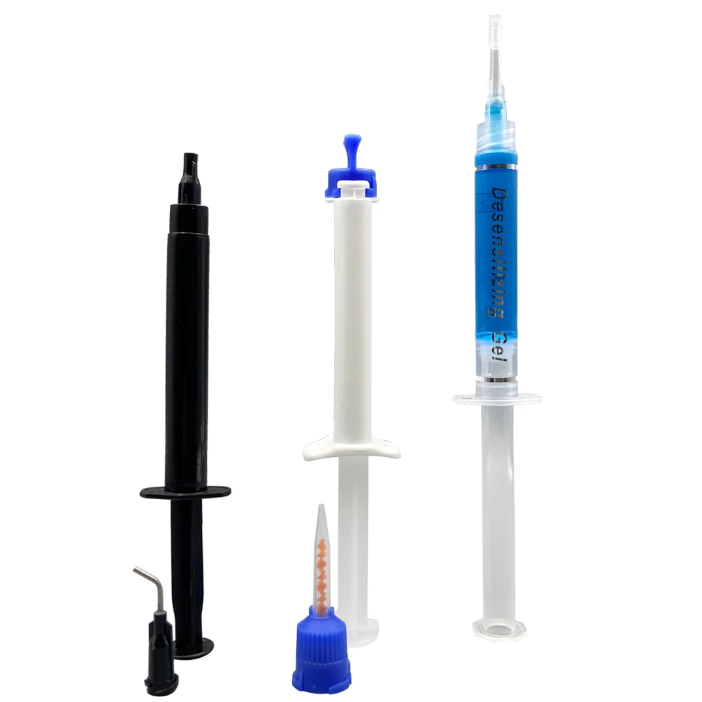 Teeth Whitening Gel 35%Peroxide Dental Bleach Professional Clinic Gingival Barrier Protector Gel 3ml Tooth Whitener Syringe Gel