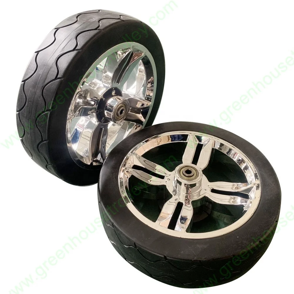 7 8 inch Plastic PU Foam Flat Free Tire Wheel for Folding Utility Beach Sand Cart Wagon
