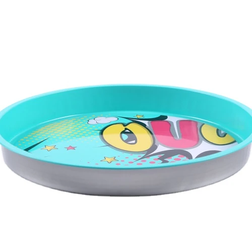 Hot sale durable customized kids food serving rolling tray