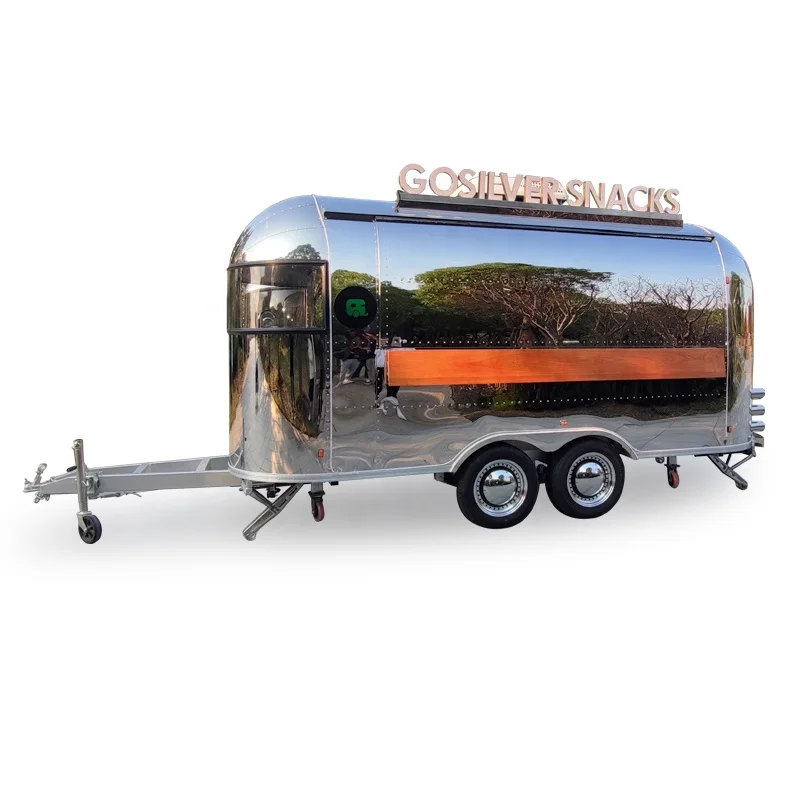 Mobile Fast food truck dining car food trailer vendors hot dog ice cream food trucks