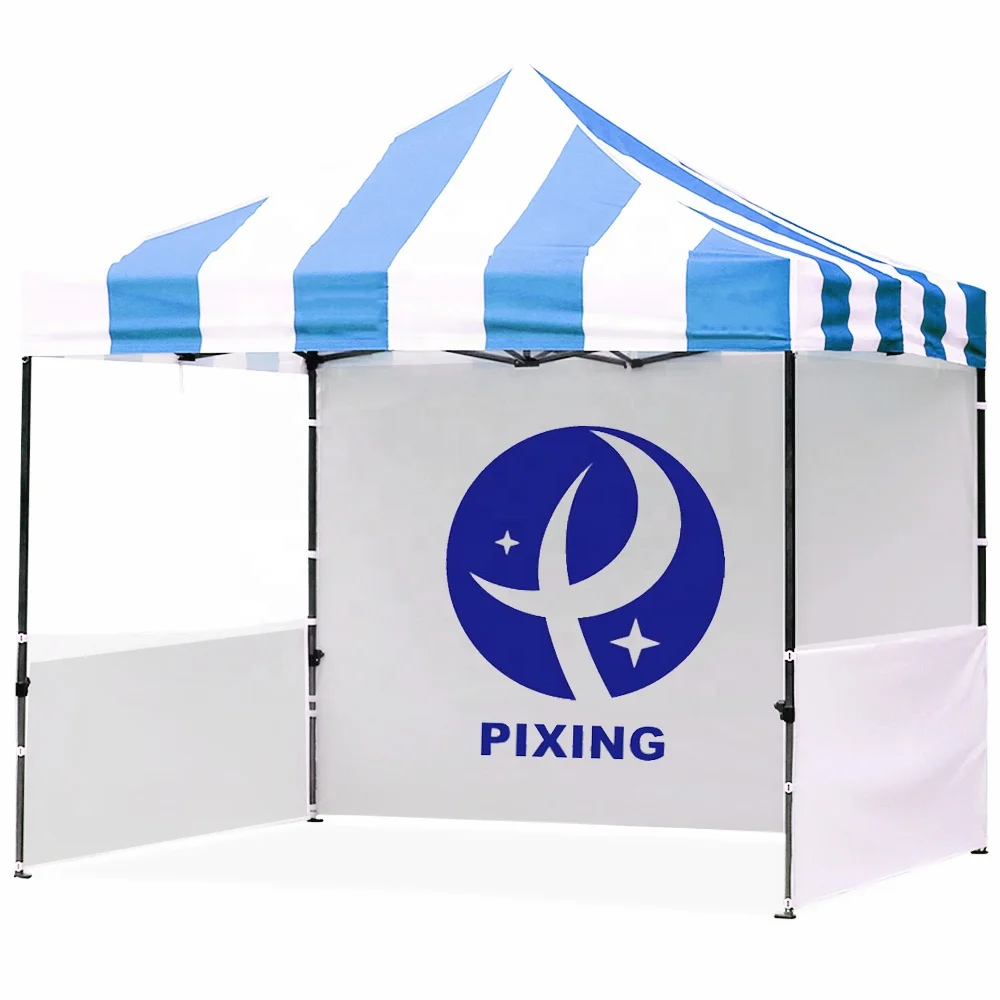 Logo Customized Pop Up Canopy 10ftx10ft Hexagon Outdoor Tent Long Lasting 3x3 Folding Tent