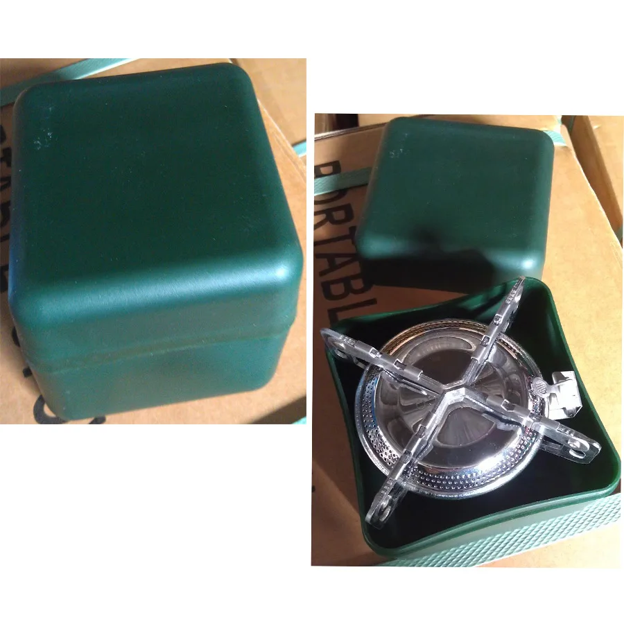 
New arrival one-piece portable outdoor folding mini gas camping stove 