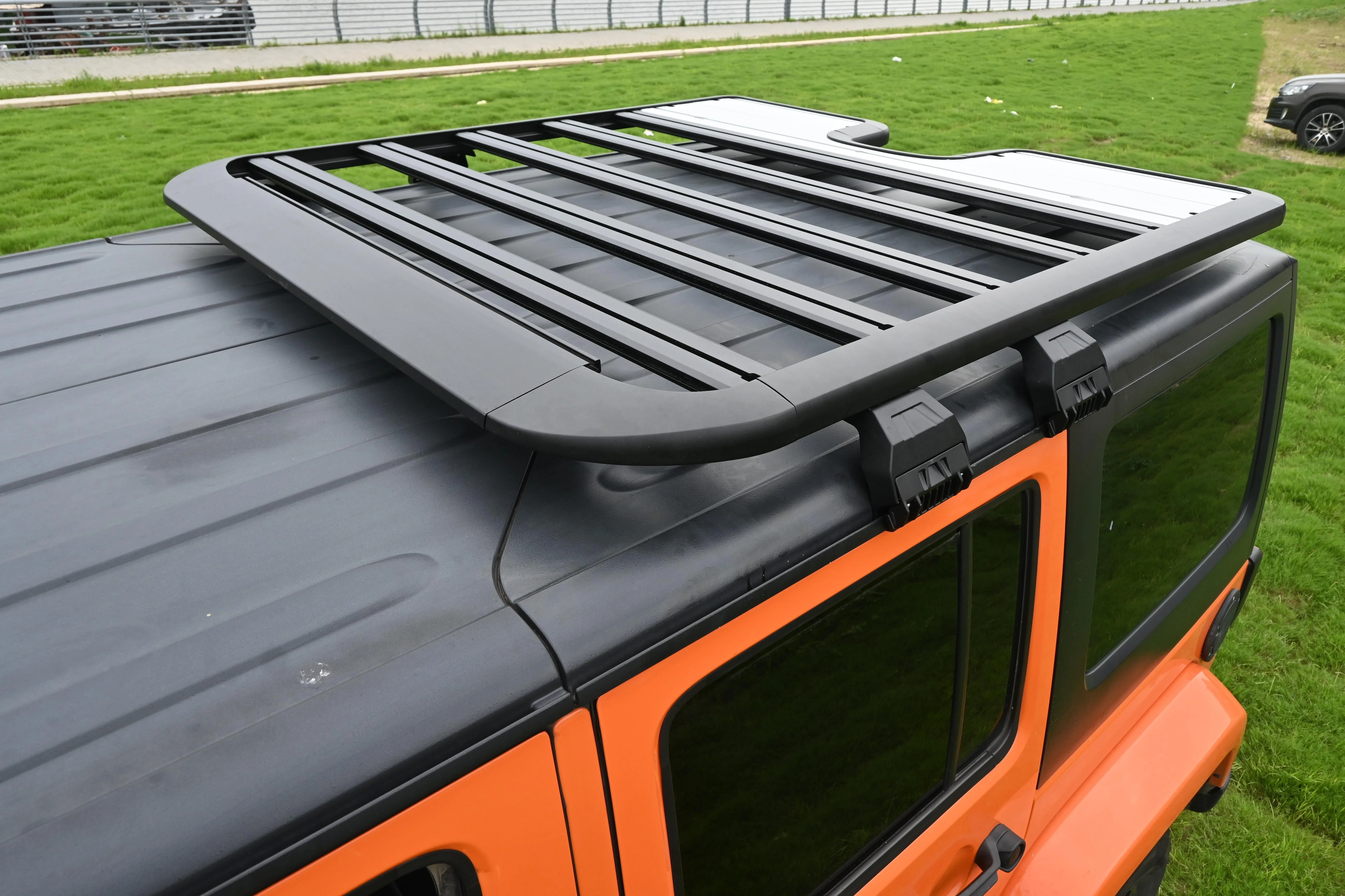 Aluminum roof rack luggage carrier frame roof rail for Jeep wrangler jl jk 2007-2022 roof mounted