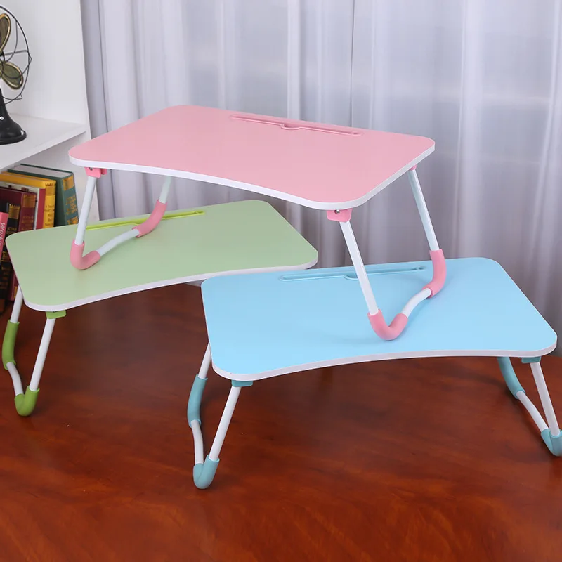 Folding Small Bed Serving Portable Laptop Stand Adjustable Bed Tray Table Home Work Use Notebook Stand Desk