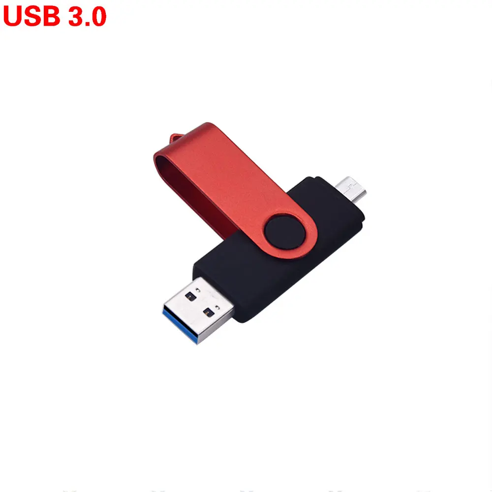Metal OTG USB 3.0 Flash Drive for Android Smart Phone Double Application 32GB 16GB 8GB 4GB Pendrive Photography