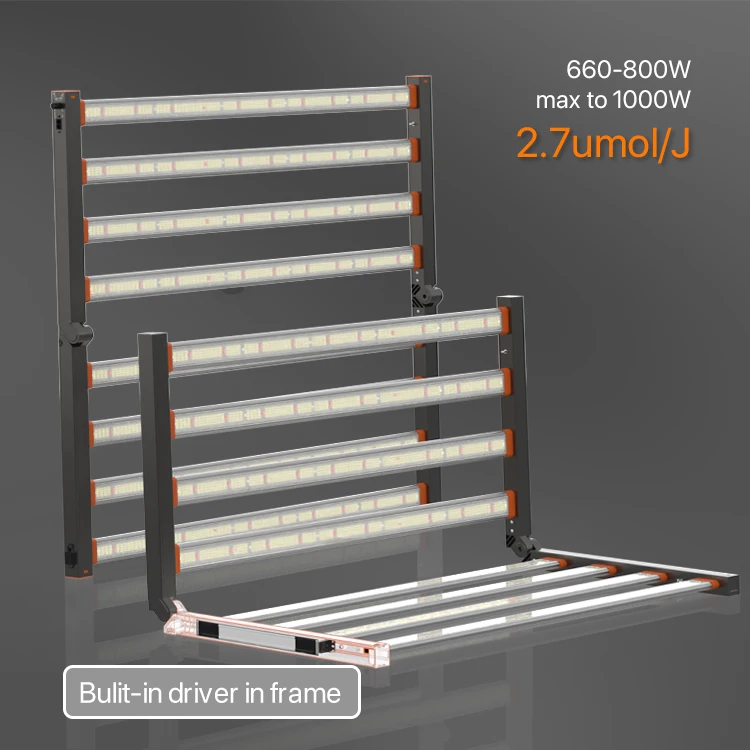 Foldable  High PPE Dimmable  LED Grow Lights Full Spectrum EU Grow Lights Vertical Farming