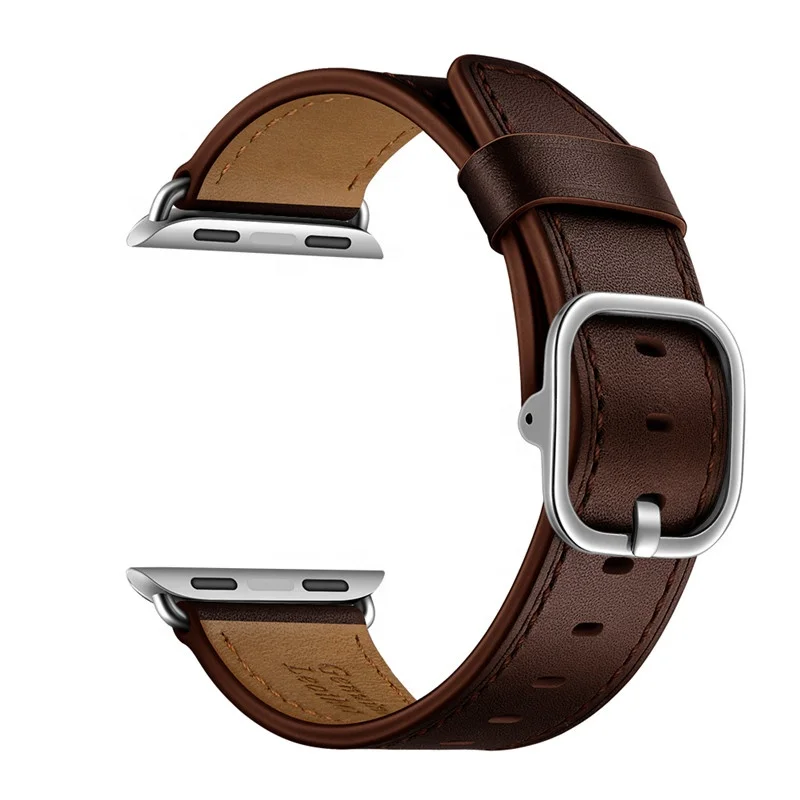 
38mm 40mm 42mm 44mm Compatible Genuine Leather Watch Band for iWatch with Unique , For Watch Band 2021 