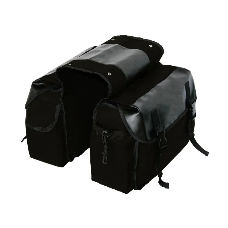 Outdoor Canvas Ebike Motorcycle Mountain Bike Rear Saddlebag Motorcycle Tail Side Luggage Tool Storage Bags for Cycling Travel