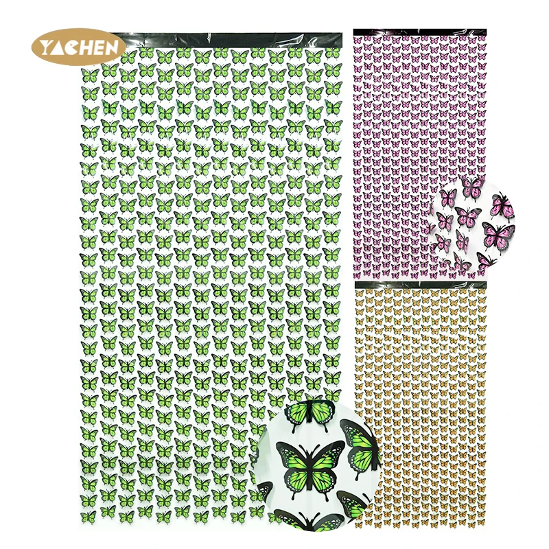 YACHEN Butterfly Hanging Garlands PET Party Streamers Decoration for Baby Shower Wedding Home Party Birthday Decorations