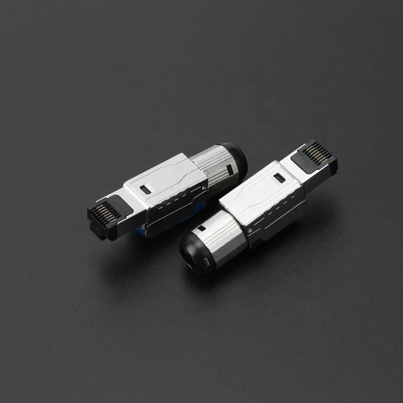 RJ45 8P8C Shielded Connector Network Plug Cat6a Termination Plug