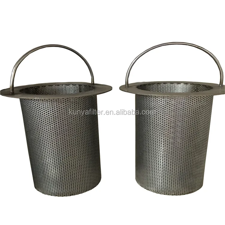 
Stainless steel perforated mesh buckets/filter basket 