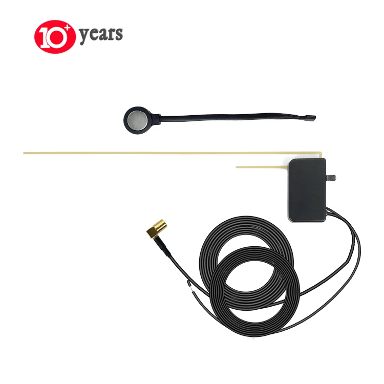 Signal Amplified DAB Antenna Aerial for Digital DAB Radio Adapter Magnetic Mount 3000mm Cable SMB Connector Active Antenna