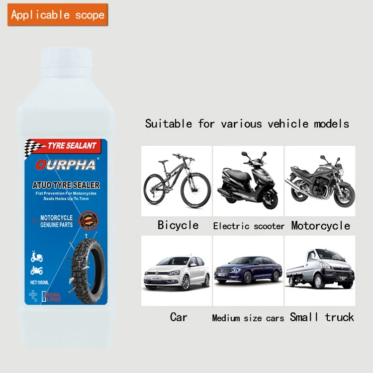 1000ml Self-Replenishing Automatic Tire sealant Tire Repair Fluid Glue for Motorcycle and Electric Vehicle Hand Tool for Car Use