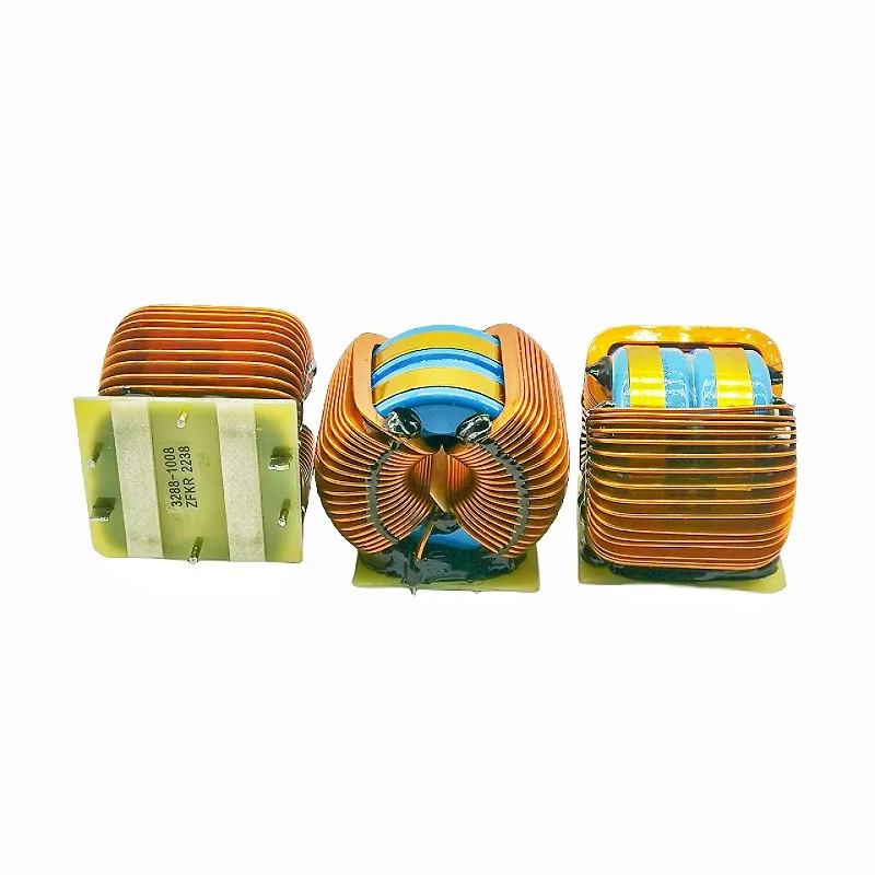 Ripple high current filter inductors 72UH to 1mh 50A to 80A flat coil new energy vertical loop power inductors