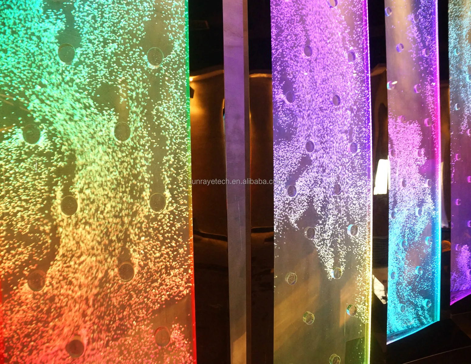 H1.8*L4.8m digital-controlled dancing bubble panel water bubble wall for home office hotel KTV Bar restaurant club