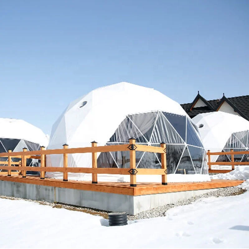 Durability 20ft frame-less prefabricated modular tiny Mars dome houses geodesic dome tent igloo tent