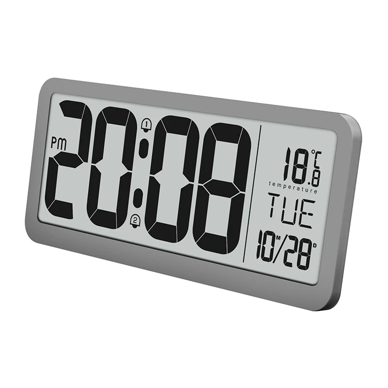 New hot sales digital wall clocks electric modern large LCD display table calendar watches