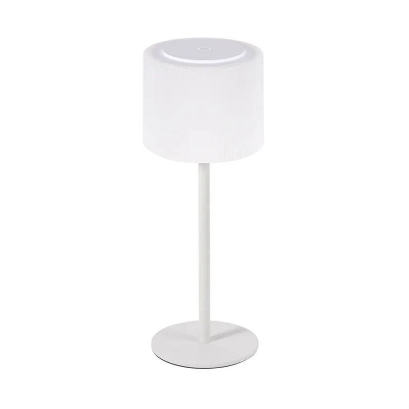 Nordic cordless lamp table design hotel restaurant metal rechargeable led table lamp with charging base