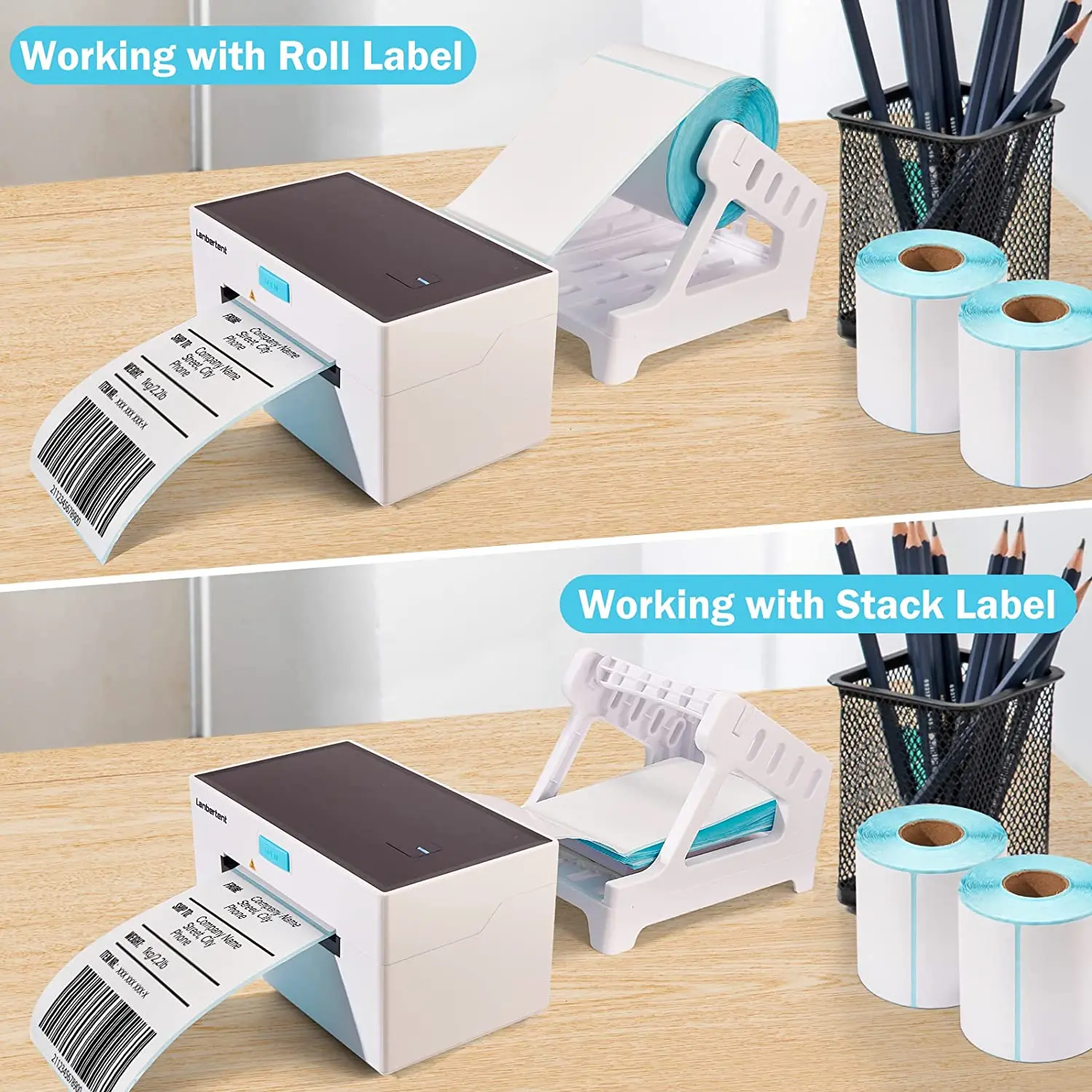 Shipping Label Printer For Small Business,Compatible With Amazon,Shopify,Etsy,Ebay,Paypal,Shipstation,Usps Etc