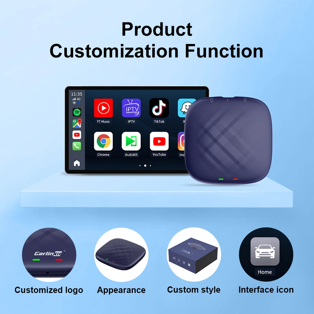 Carlink Car Tv Android Auto Tbox Plus 64GB 128Gb Wireless Ai Smart Box Car Play Dongle Appl Multimedia Carlinkit Carplay Adapter