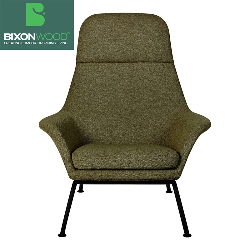 BIXONWOOD Best Price Reclining Massage Wing Chair Swivel Arms Moulded Foam with Metal Base Lounge Chair for Home Hotels