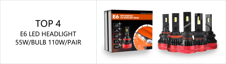 XENPLUS  BIG POWER headlight 110W E6 12000lm H1 H3 H4 H7 H11 H13 9004 9005 9006 9007 9012 880 881 for car