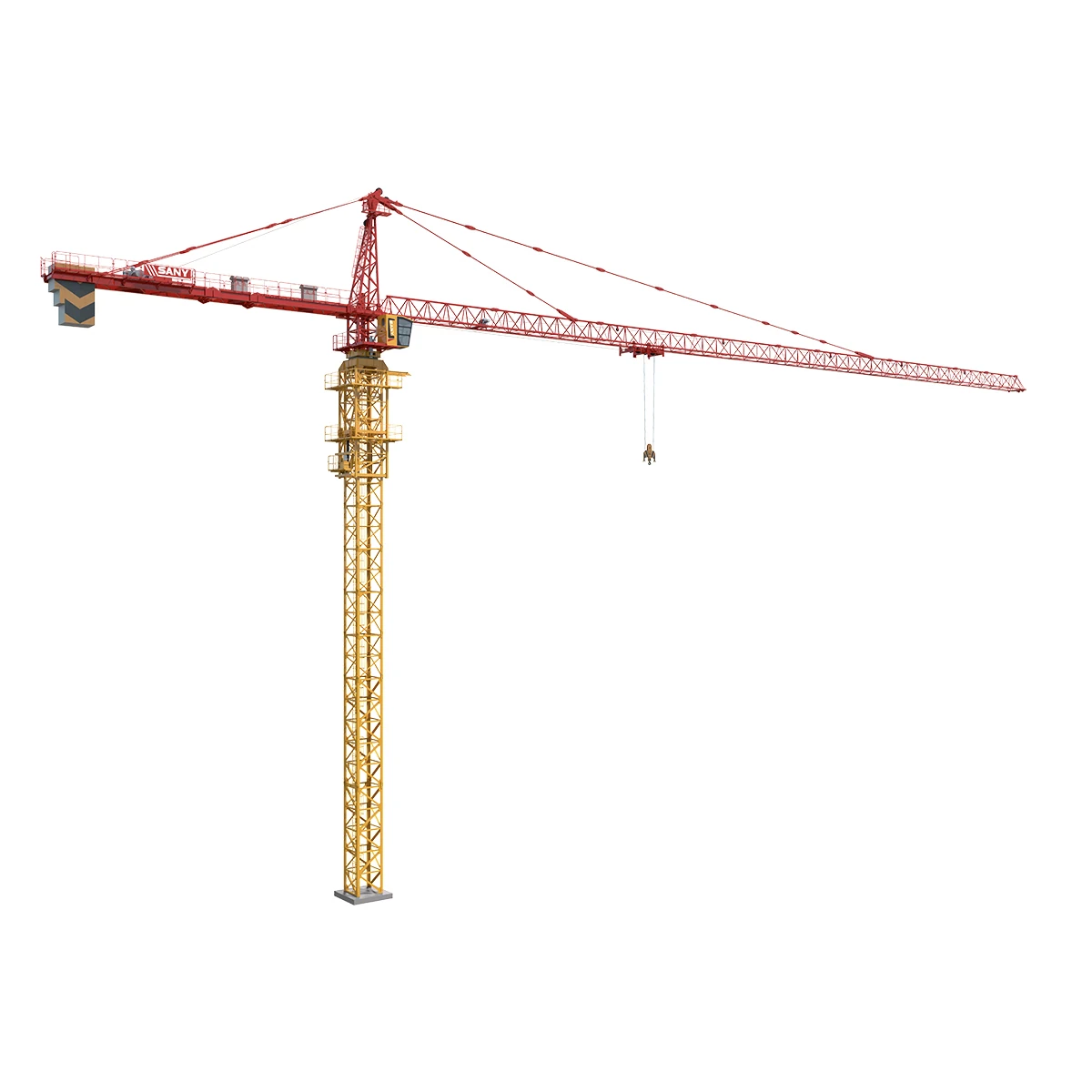 SYT315(T7530-16) SANY Tower Crane 16 tons 60M tip-top topless construction self erecting mobile Tower Crane