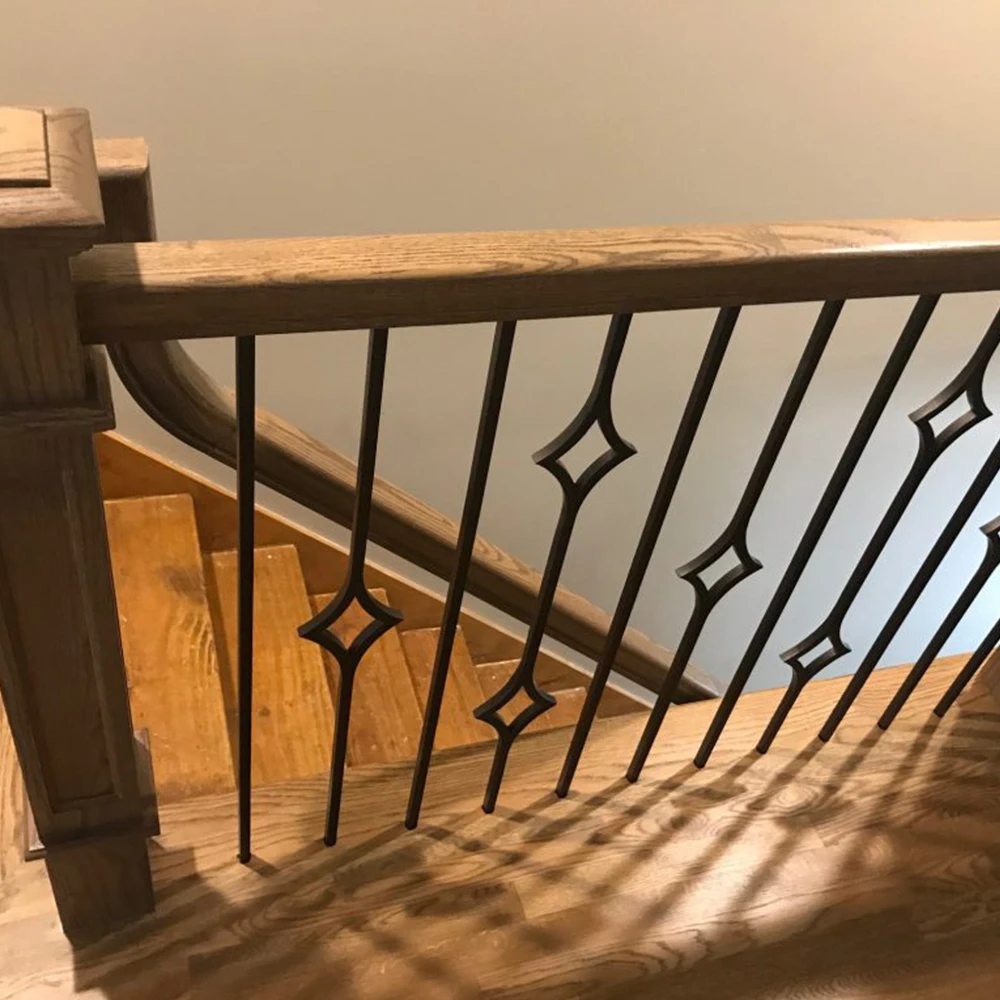 HUAART Wood Stair Baluster Spindles Newel Post Handrail High Quality Modern Stair Baluster Railing S Indoor