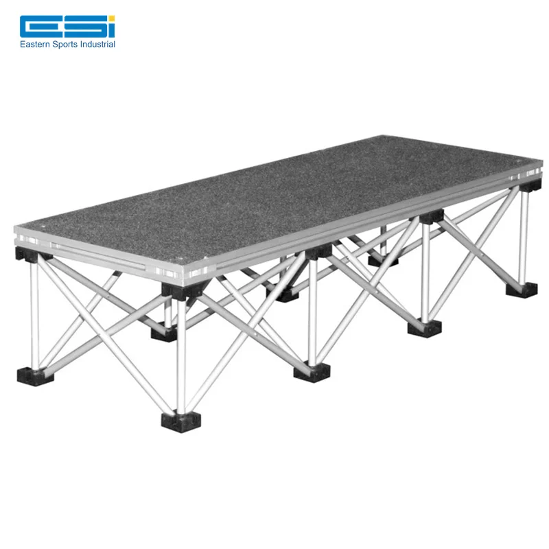 Customized aluminum alloy stage folding event stage truss portable stage platform for truss system