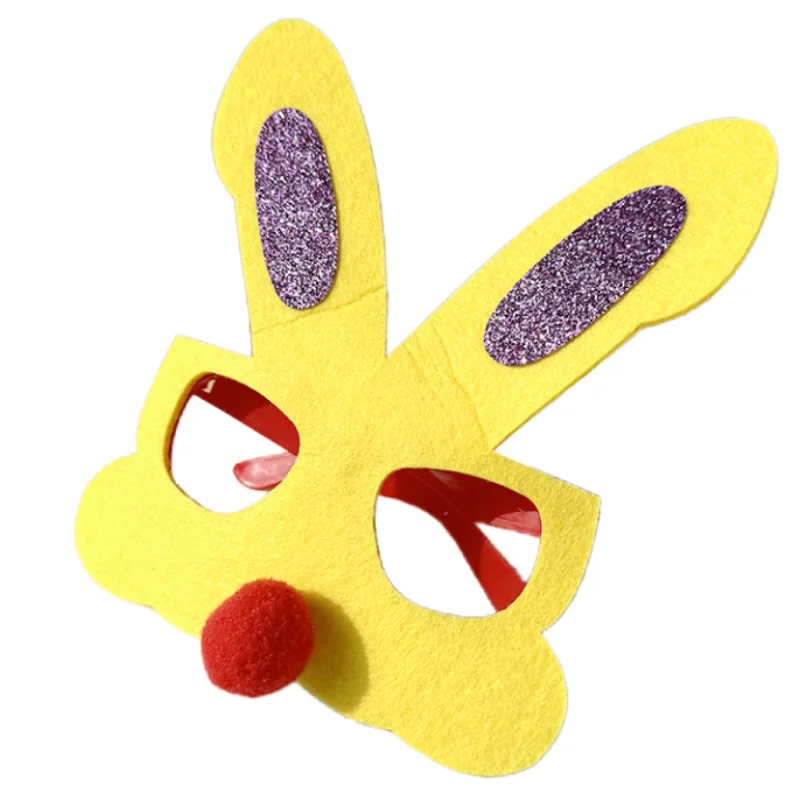 Easter Bunny Glasses Frames Cute Party Dress Accessories Custom Kids Glasses Frames Colored Eggs Hatching Bunny Eye glasses