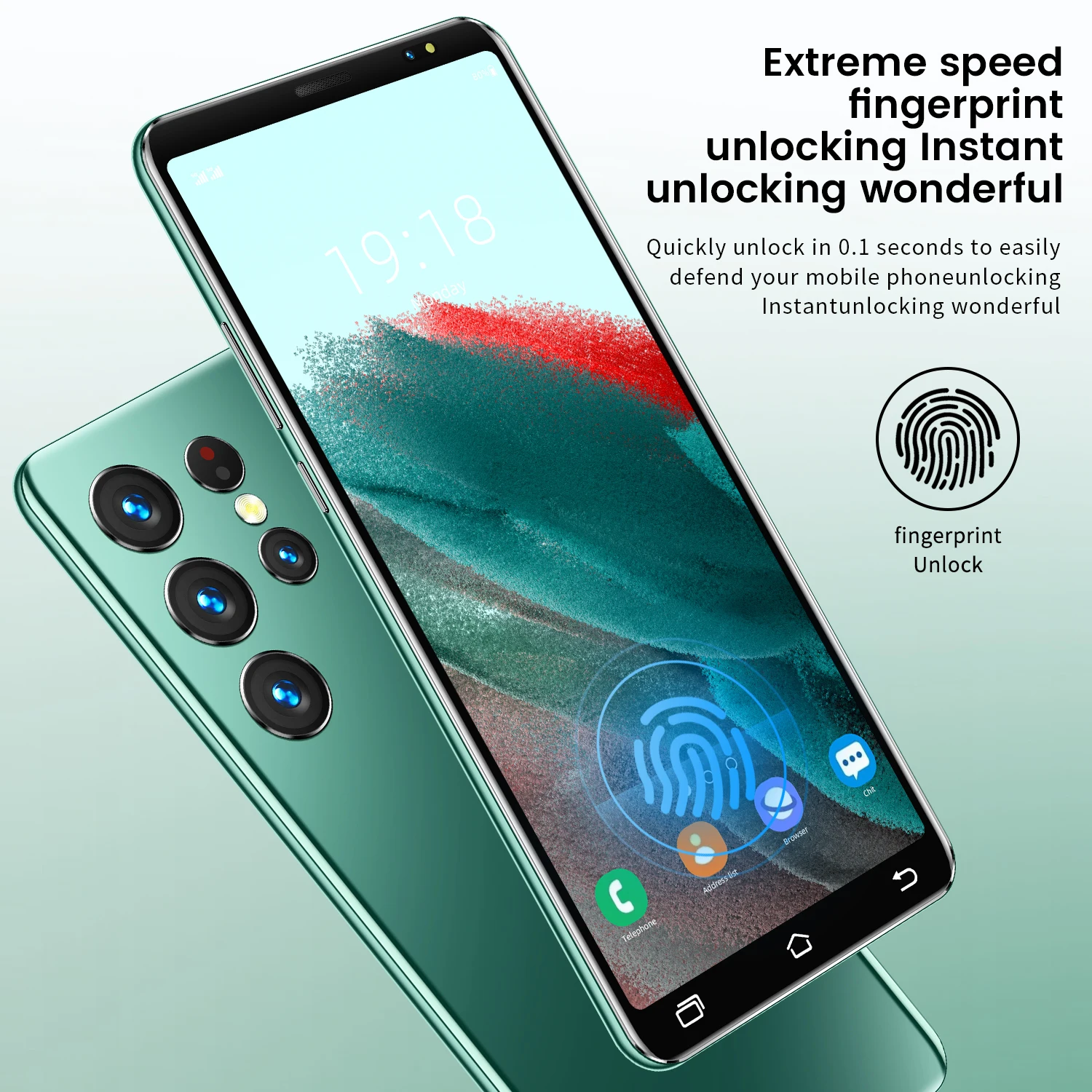 S22 Ultra Smart Android Phone 6800mah 5G Dual SIM Dual Standby Unlocked Smartphone