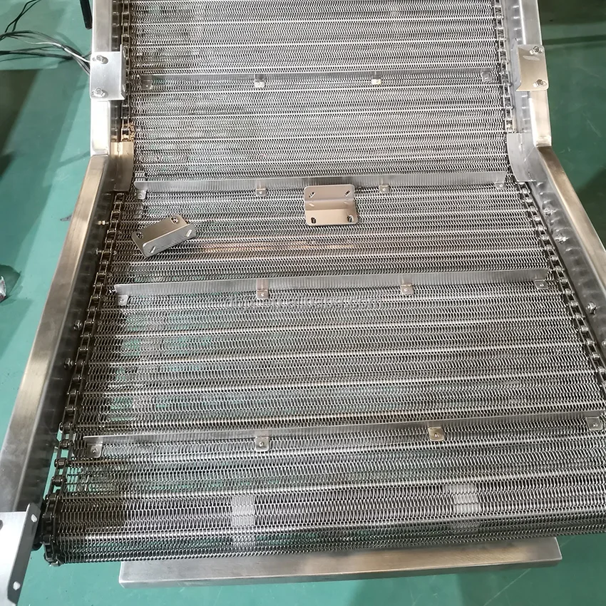 conveyor belt frying