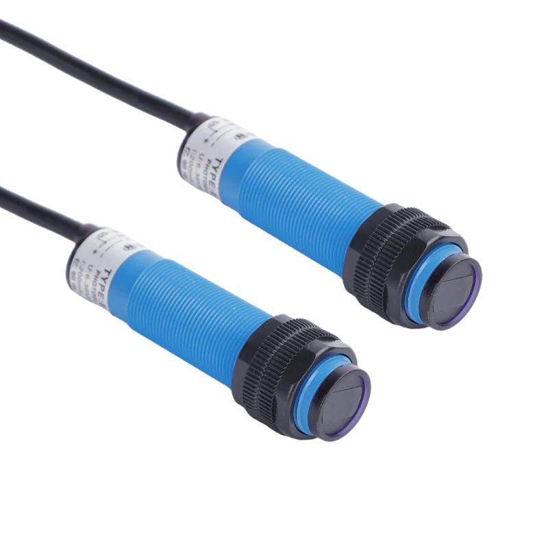G18 NPN PNP NC-free AC DC four-wire AC DC universal waterproof grade IP67 detection distance 50cm wire length 2m