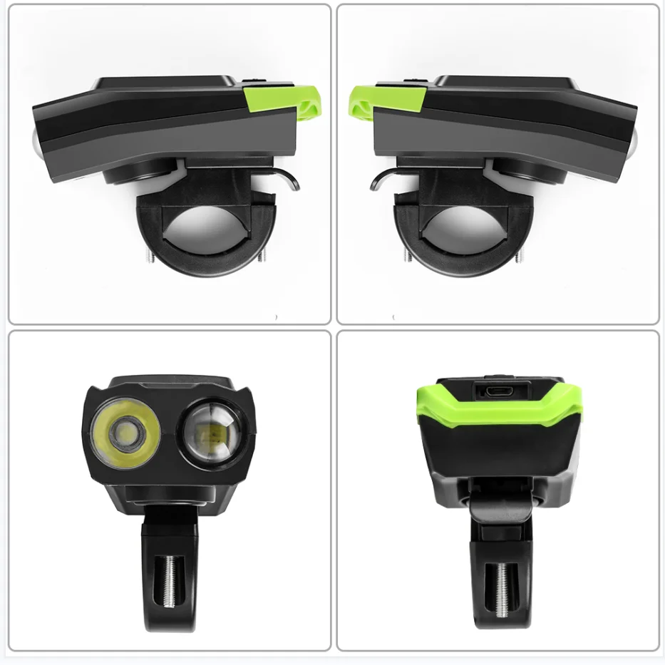Wholesale bicycle headlights USB charging flash lights mountain riding bike lights light bicycle