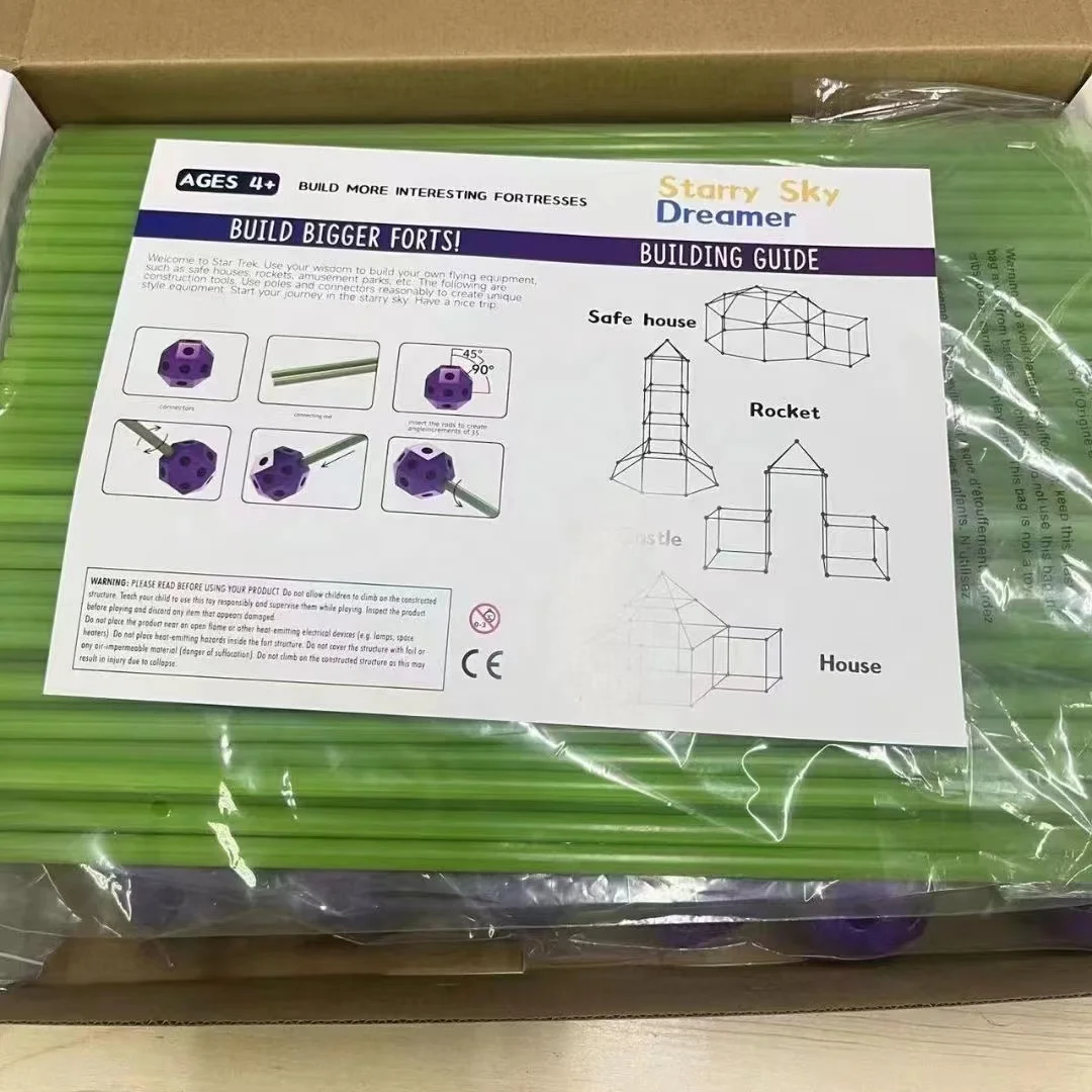 amazon top rated stock plastic pvc glow play tent crazy den game fort building kit set stem 150 130 pieces creative forts